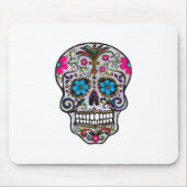 Glitzer Sugar Skull Mousepad (Vorne)