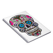 Glitzer Sugar Skull Notizblock (Rechte Seite)