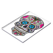 Glitzer Sugar Skull Notizblock (Linke Seite)