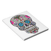 Glitzer Sugar Skull Notizblock (angewinkelt)