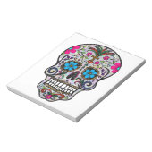 Glitzer Sugar Skull Notizblock (Rotiert)