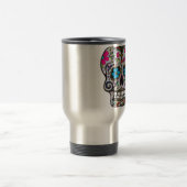 Glitzer Sugar Skull Reisebecher (Mittel)