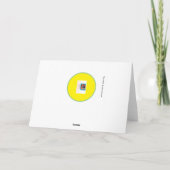 "Glitzer Sunblumen" Karte (Rückseite)