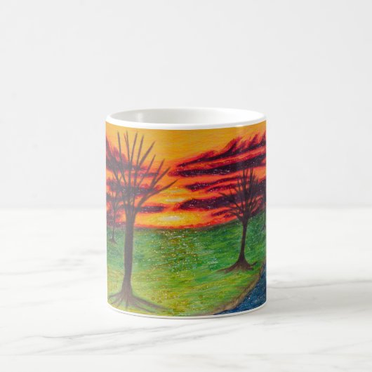Glitzer Sunset Tasse (Mittel)