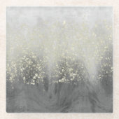 Glitzer Swirl Glasuntersetzer (Vorderseite)