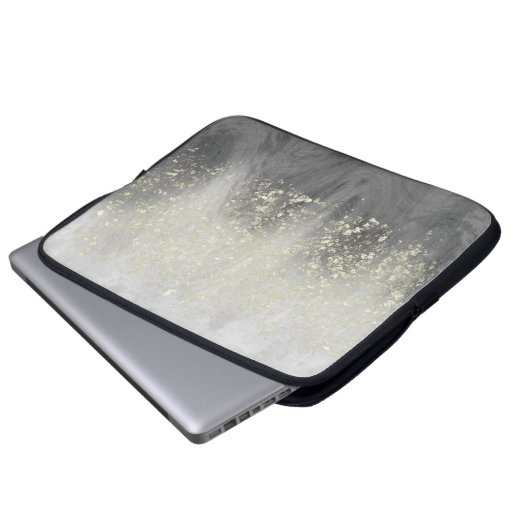 Glitzer Swirl Laptopschutzhülle (Vorne Knopf)