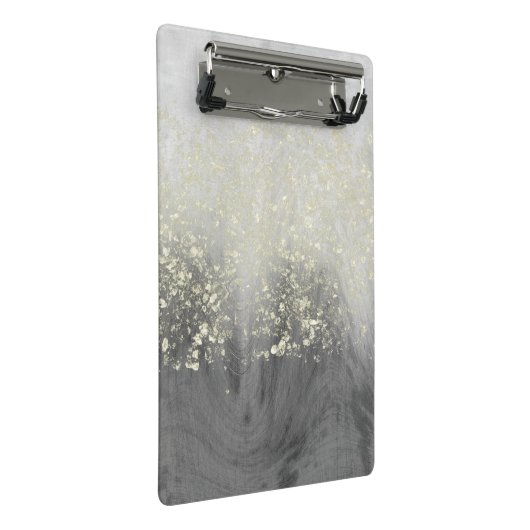 Glitzer Swirl Mini Klemmbrett (Schrägansicht)