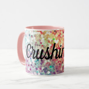 Glitzer Tasse zerkleinern Kaffeegenuss Teebecher