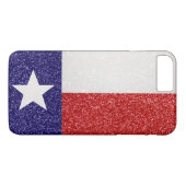 Glitzer Texas Flag iPhone 7 Fall Case-Mate iPhone Hülle (Rückseite (Horizontal))