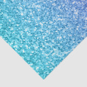 Glitzer Textur Druckfarben und Blau Seidenpapier (Detail)