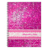 Glitzer Texture Monogram 2 Notizblock (Vorderseite)