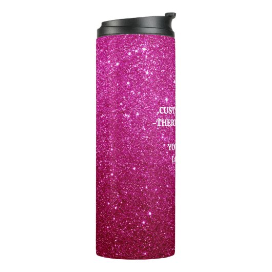 Glitzer Thermal Tumbler - Individuelle Reiseumarmu Thermosbecher (Nach links gedreht)
