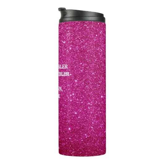 Glitzer Thermal Tumbler - Individuelle Reiseumarmu Thermosbecher (Nach rechts gedreht)
