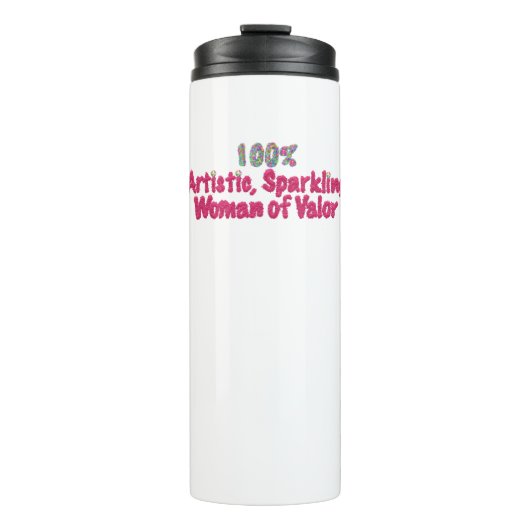 Glitzer Thermosbecher (Vorderseite)