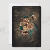 Glitzer Tiara Brown Rose Gothic Sweet 16 Einladung (Rückseite)