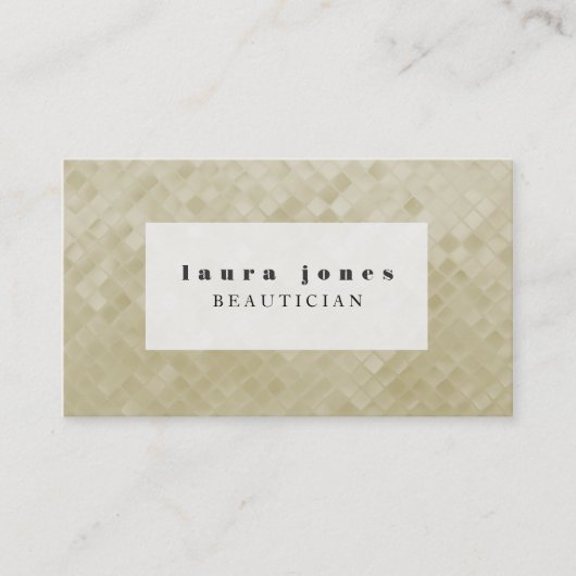 Glitzer Tiles Hair Stylist Fashion Template Visitenkarte (Vorderseite)