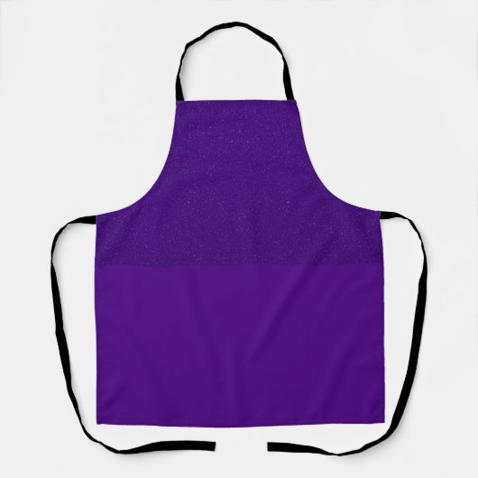Glitzer Top Lila Color Block Schürze - Anpassen (Vorderseite)