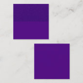 Glitzer Top Royal Lila Square Card - Individualisi Quadratische Visitenkarte (Vorne/Hinten)