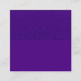 Glitzer Top Royal Lila Square Card - Individualisi Quadratische Visitenkarte