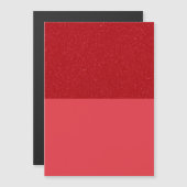 Glitzer Top Tomato Red Magnet - Anpassbar (Vorne/Hinten)