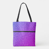 Glitzer-Totbeutel mit schwarzem Streifen Tasche (Rückseite)