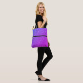 Glitzer-Totbeutel mit schwarzem Streifen Tasche (Am Model)