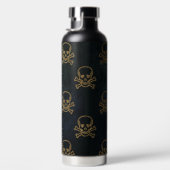 Glitzer Totenköpfe Trinkflasche (Rechts)