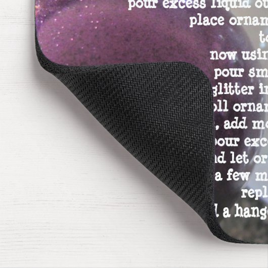 Glitzer Tree Decorations Mousepad (Ecke)