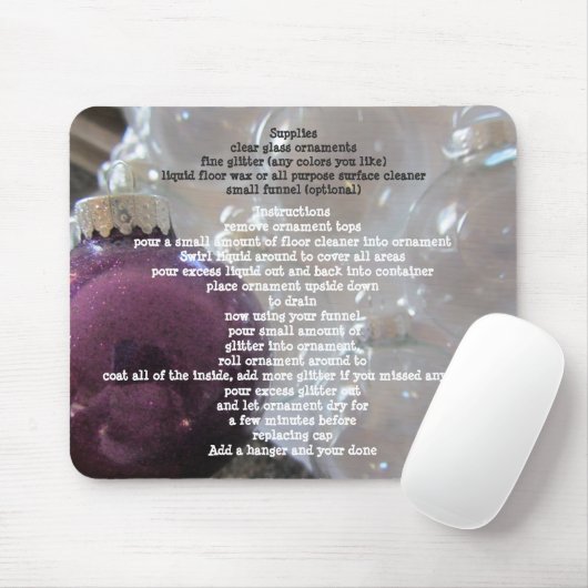 Glitzer Tree Decorations Mousepad (Mit Mouse)