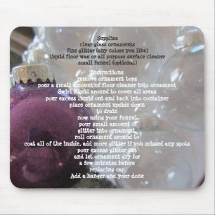 Glitzer Tree Decorations Mousepad