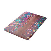 Glitzer Trendy Opal Holographic Collection Badematte (Schrägansicht)