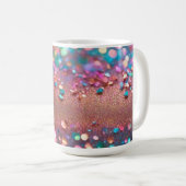 Glitzer Trendy Opal Holographic Collection Kaffeetasse (VorderseiteRechts)