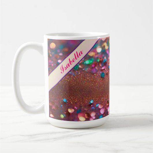 Glitzer Trendy Opal Holographic Collection Kaffeetasse (Links)