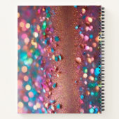 Glitzer Trendy Opal Holographic Collection Notizblock (Rückseite)