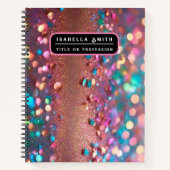 Glitzer Trendy Opal Holographic Collection Notizblock (Vorderseite)