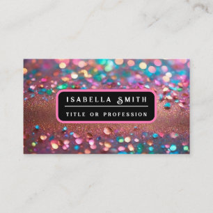 Glitzer Trendy Opal Holographic Collection Visitenkarte