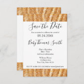 Glitzer Trim Einladung (Vorne/Hinten)