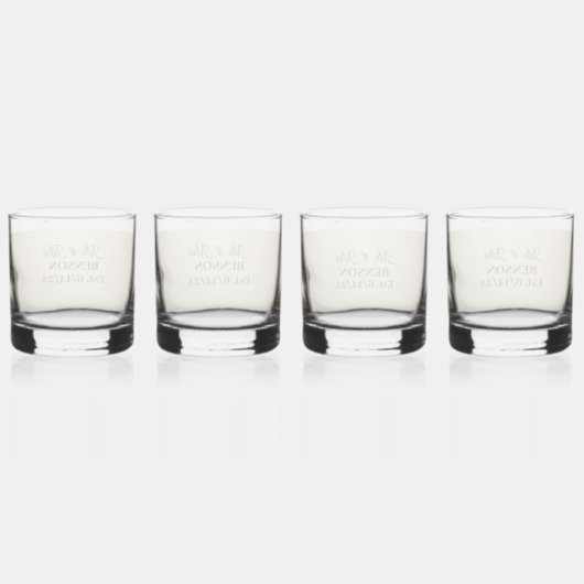 Glitzer Trinkbehälter Set Whiskyglas (Hinten)
