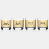 Glitzer Trinkbehälter Set Whiskyglas (Vorderseite)