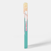 Glitzer Tropfen Ananas Sonnencocktail Minze Grün Case-Mate iPhone Hülle (Rückseite / Links)