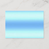 Glitzer Tropfen Blue Baby Duschbücher für Baby Begleitkarte (Rückseite)