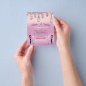 Glitzer Tropfen Cartoon Haushaltshilfe Reinigungss Flyer (Gruppe)