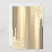 Glitzer-Tropfen, Cocktail, Goldene Rente Einladung (Rückseite)