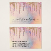 Glitzer-Tropfen für Holografie (Vorne & Hinten)