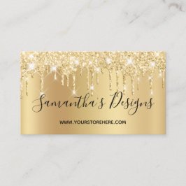 Glitzer-Tropfen für Pale Ombre Online Store Visitenkarte