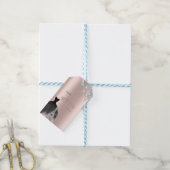 Glitzer Tropfen, Kleid, Eiffelturm Süß 16 Geschenkanhänger (Mit Garn)