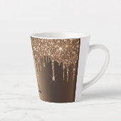 Glitzer Tropfen Kupferfunkel Milchtasse (Rechts)