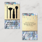 Glitzer Tropfen | Make-up Kit Visitenkarte (Vorne/Hinten)