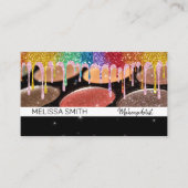Glitzer Tropfen | Makeup Palette Visitenkarte (Vorderseite)