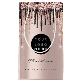 Glitzer-Tropfen mit benutzerdefinierten Logo-Rendi Kleine Geschenktüte